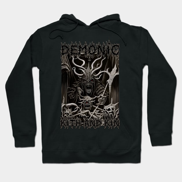 Demonic Kith and Kin (Version 3) Hoodie by Silent Strega Streetwear